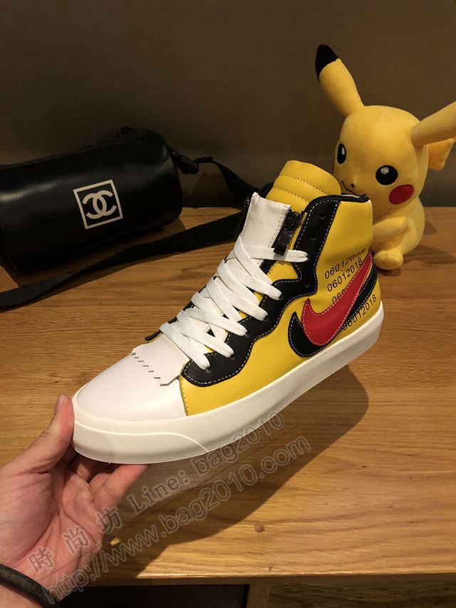 Nike男鞋 2019秋冬 耐克聯名Air Jordan 1最新系列 耐克牛皮休閒高幫男鞋  hdx13074